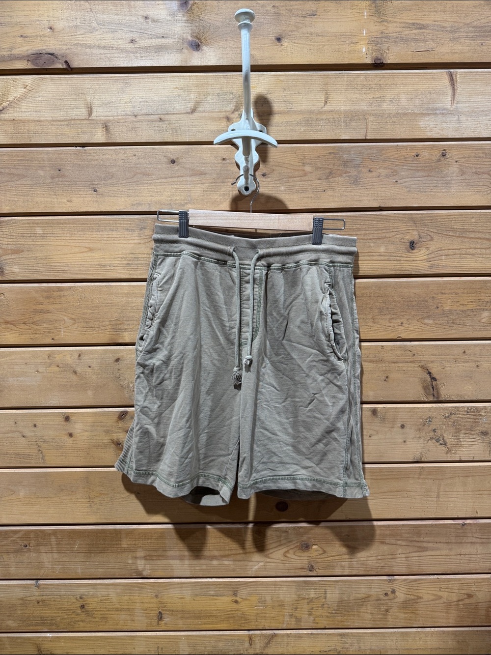 Free Planet Men's Drawstring Athletic Shorts - Khaki